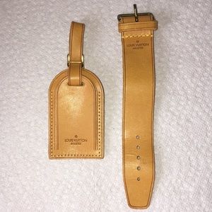 Louis Vuitton Luggage Tag and Poignet.